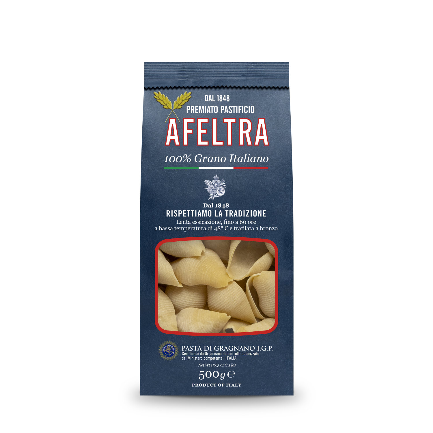 afeltra-conchiglione-rigato-p-tes-italiennes-premium-100-bl-italien image 1