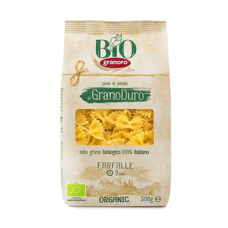 granoro-farfalle-n-198-bio-p-tes-papillon-italiennes-biologiques image 1
