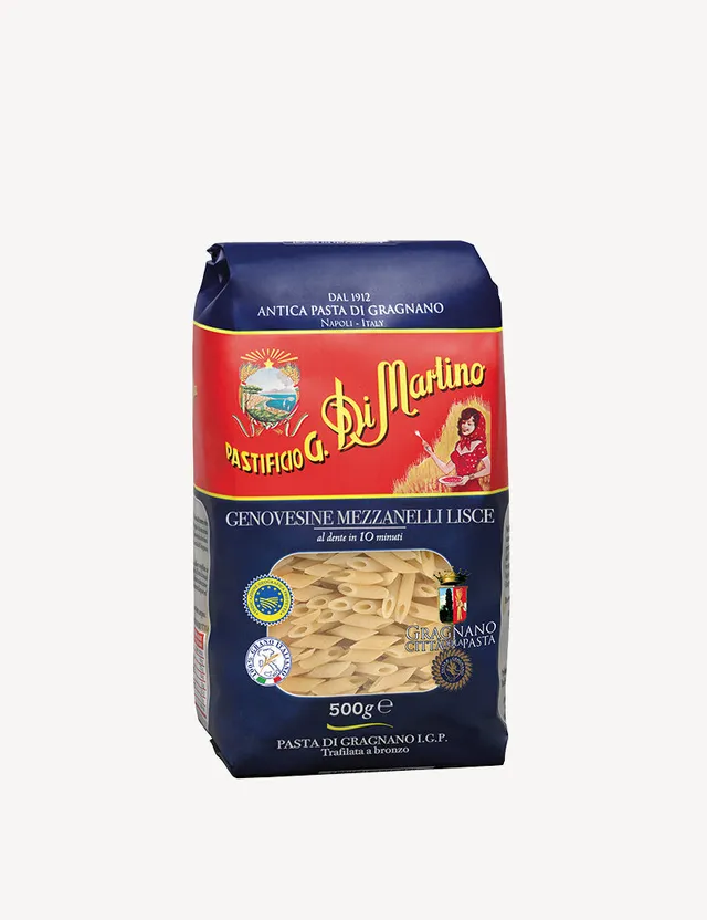 di-martino-genovesine-mezzanelli-lisce-petites-p-tes-gragnano-500g image 1