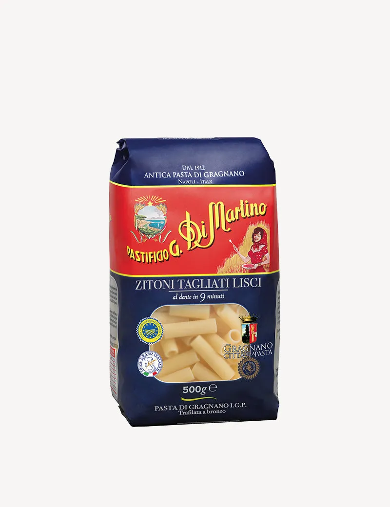 di-martino-zitoni-tagliati-lisci-igp-p-tes-de-gragnano-pour-sauces-et-gratin image 1