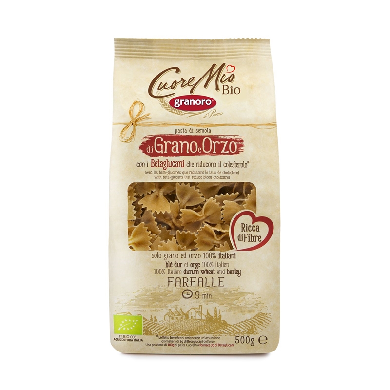 granoro-cuore-mio-bio-farfalle-n-198-p-tes-papillon-biologiques image 1