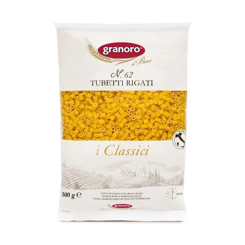 granoro-i-classici-n-62-tubetti-rigati-p-tes-courtes-stri-es-italiennes image 1