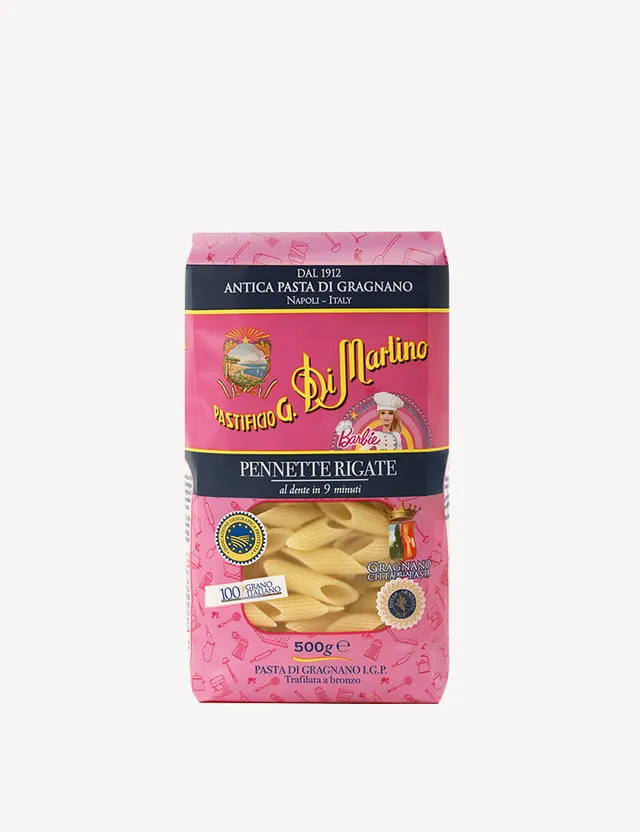 di-martino-pennette-rigate-barbie-p-tes-courtes-italiennes-pour-enfants image 1
