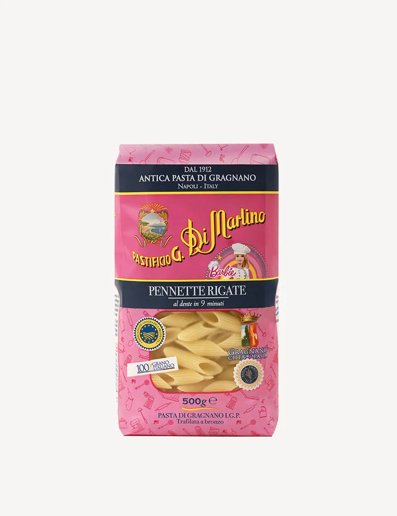 di-martino-pennette-rigate-barbie-p-tes-courtes-italiennes-pour-enfants image 1