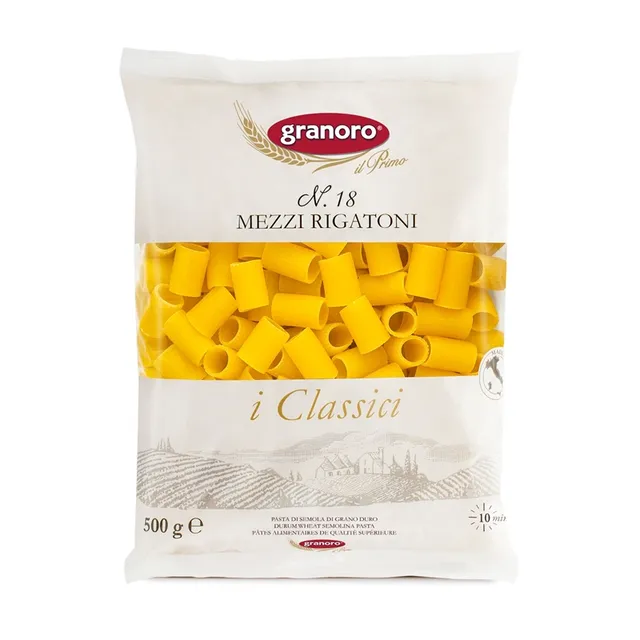 granoro-i-classici-mezzi-rigatoni-n-18-p-tes-courtes-ray-es image 1
