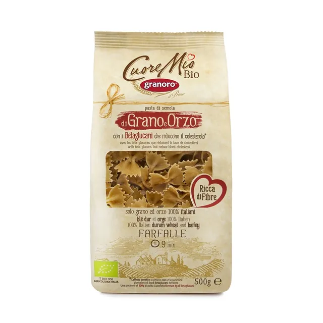 granoro-cuore-mio-bio-farfalle-n-198-p-tes-papillon-biologiques image 1