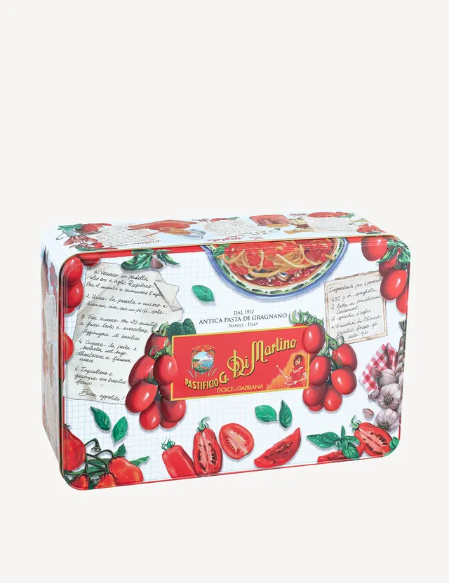 di-martino-la-pummarola-dolce-gabbana-coffret-latta-gragnano-igp-corbarino image 1