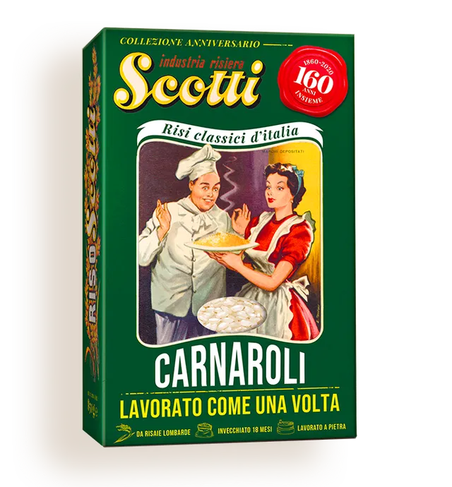 riso-scotti-carnaroli-anniversaire-paquet-vert-dition-1950 image 1