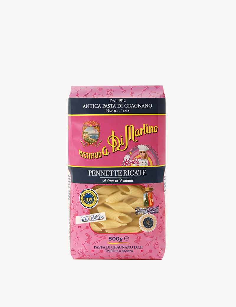di-martino-pennette-rigate-barbie-p-tes-courtes-italiennes-pour-enfants image 1
