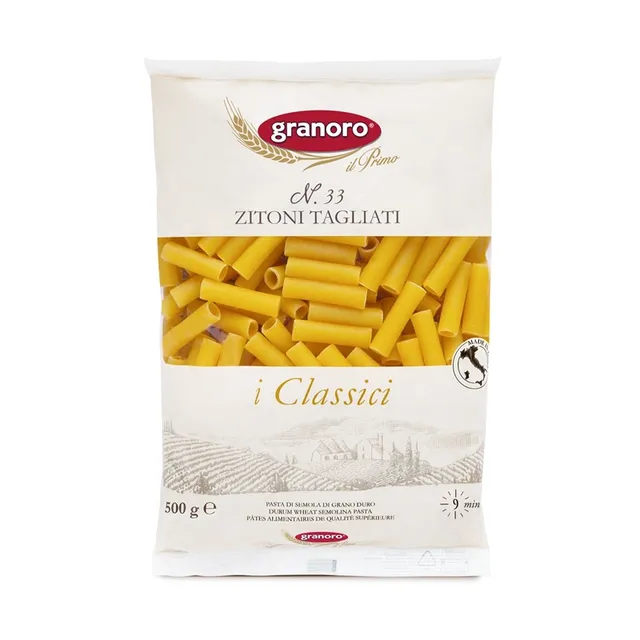 granoro-i-classici-n-33-zitoni-tagliati-p-tes-courtes-italiennes-pour-gratins image 1