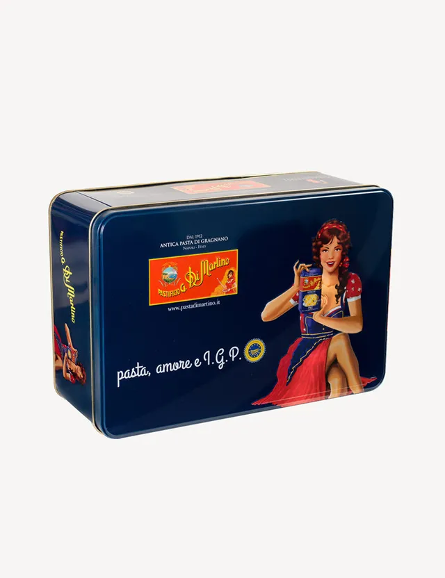 di-martino-cofanetto-blu-pin-up-coffret-6x500g-pasta-di-gragnano-igp-classiques image 1