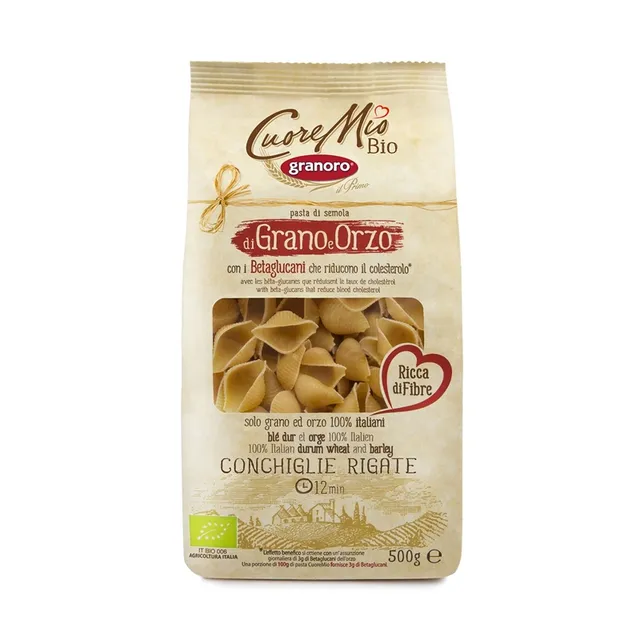 granoro-cuore-mio-bio-conchiglie-rigate-n-105-p-tes-aux-b-ta-glucanes image 1