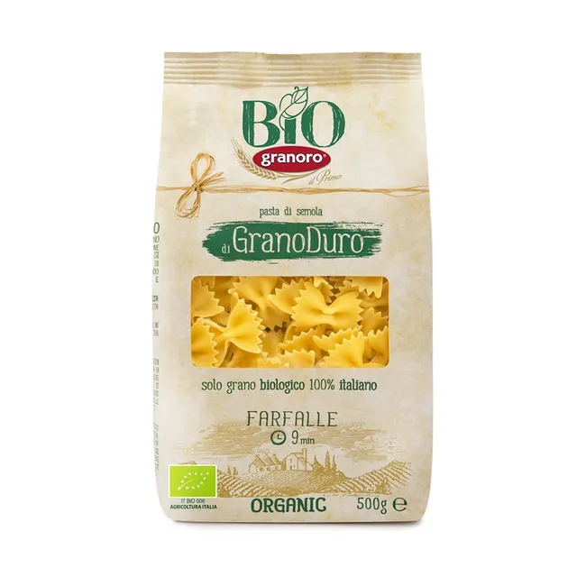 granoro-farfalle-n-198-bio-p-tes-papillon-italiennes-biologiques image 1
