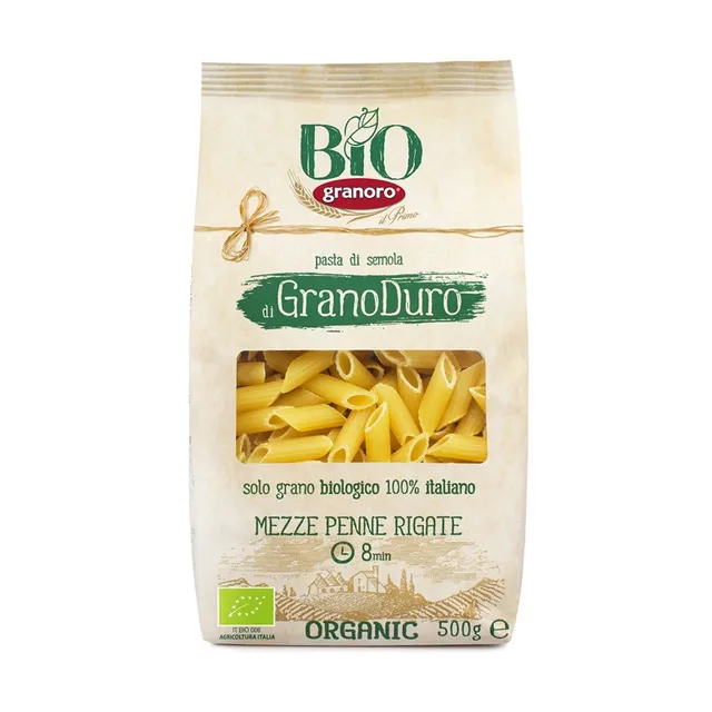 granoro-bio-mezze-penne-rigate-n-106-p-tes-bio-courtes image 1