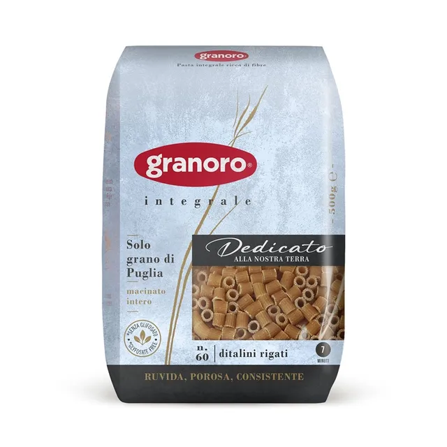 granoro-dedicato-integrale-n-60-ditalini-rigati-p-tes-courtes-compl-tes image 1