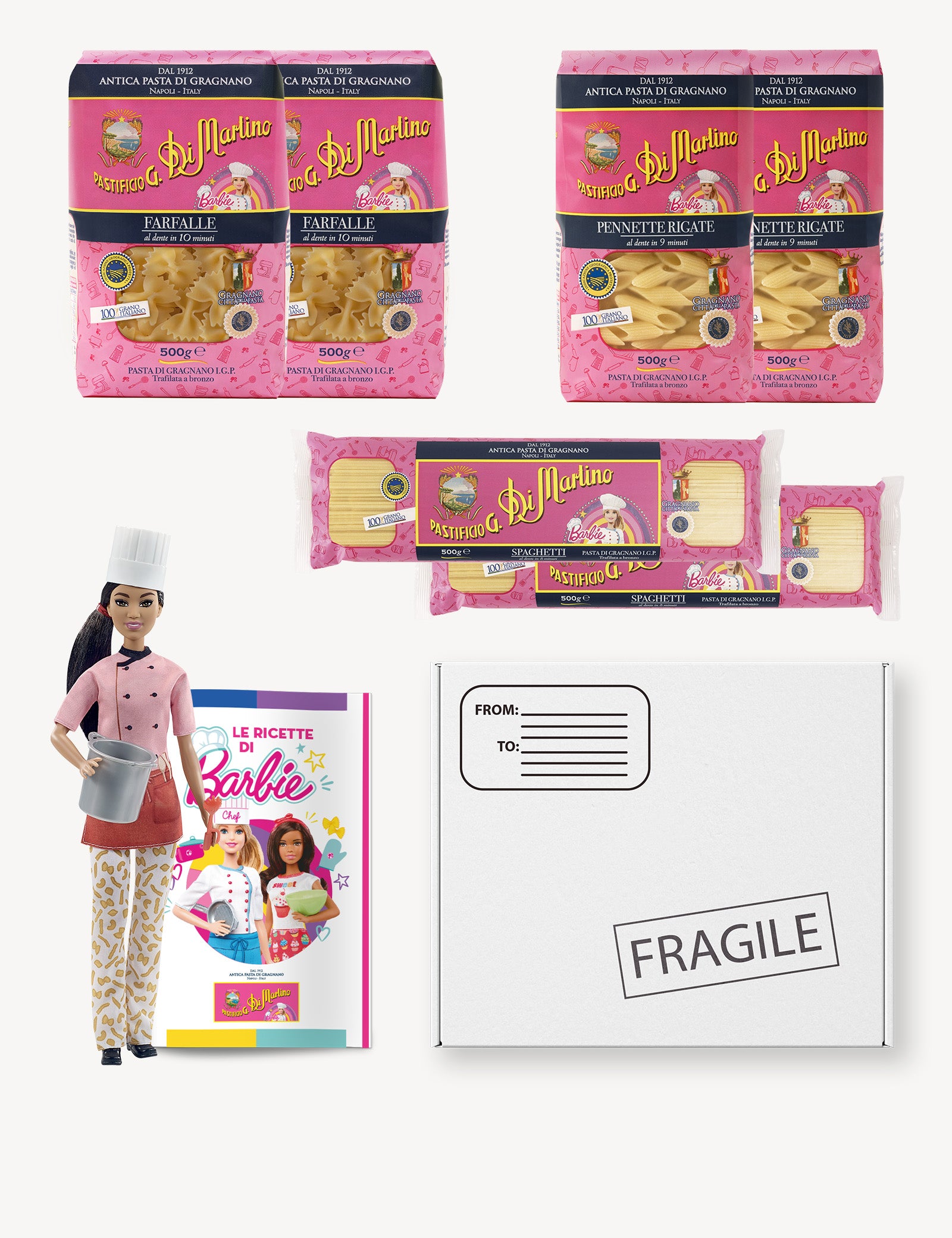 di-martino-box-barbie-chef-3-kg-p-tes-gragnano-igp-poup-e-recettes image 2